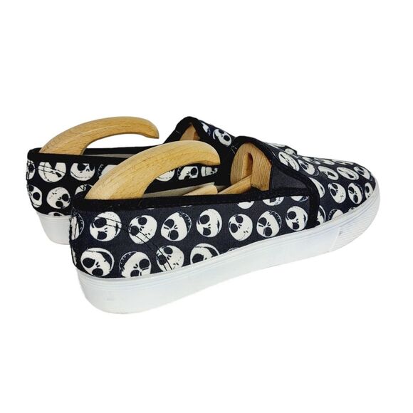 Tim Burton Nightmare Before Christmas Disney Jack Skellington Slip On Shoes - Picture 6 of 14
